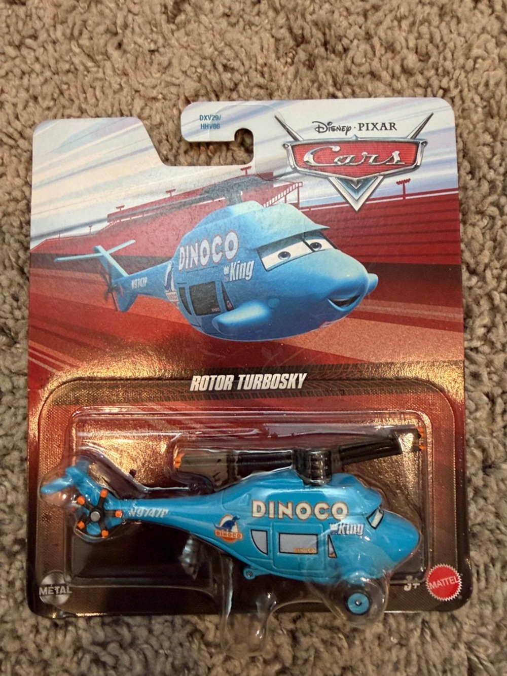 Disney Pixar Cars Dinoco Rotor Turbosky Metal Die Cast Helicopter NEW 2026